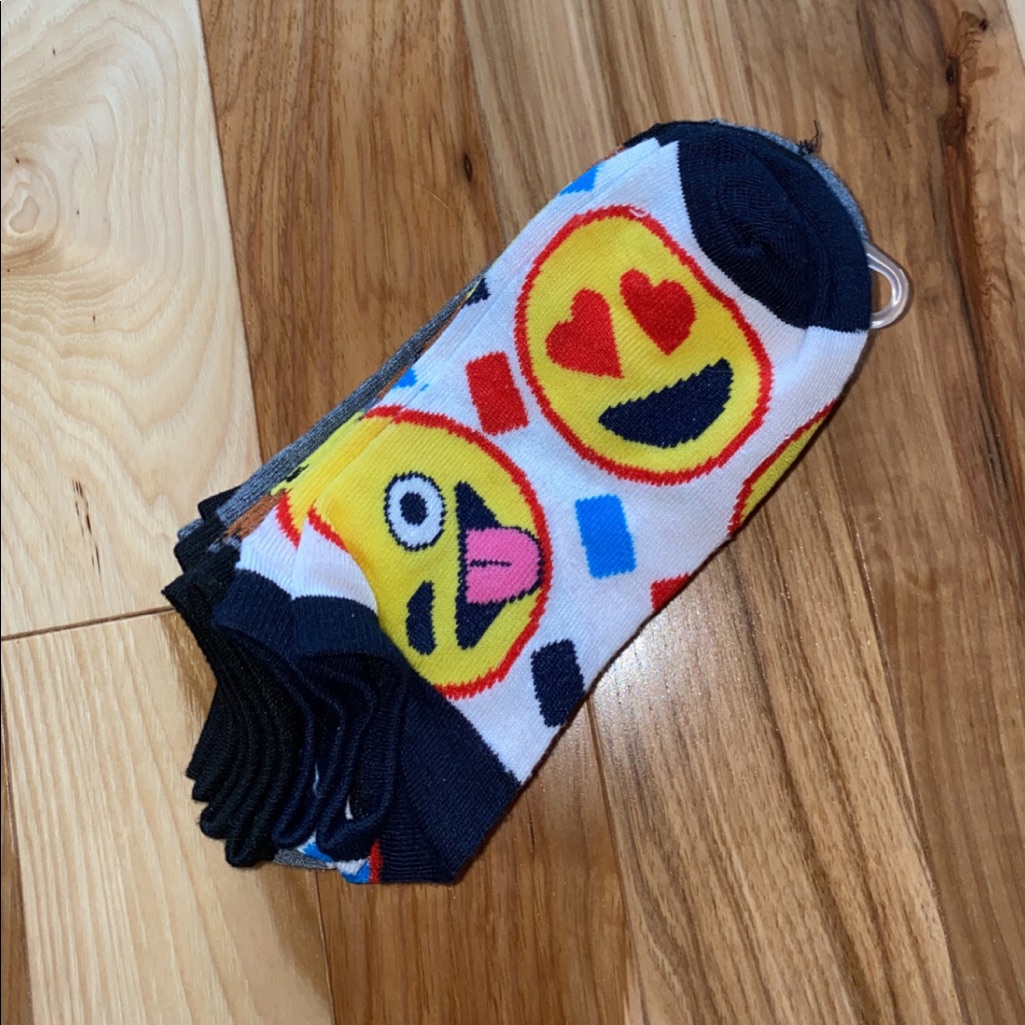 Brand New Pack Of Emoji Socks